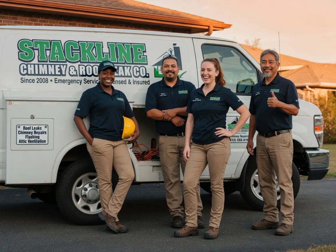 Chimney flashing repair company in Mounds, OK